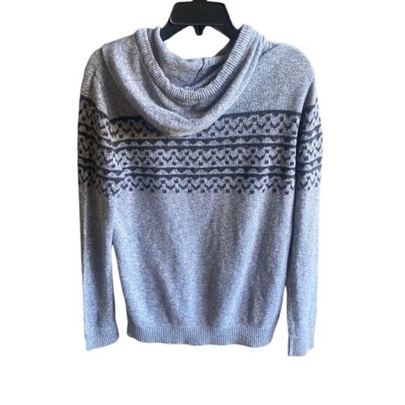 Hollister Gray Pullover Knit Hoodie Sweater. Size Small . - Picture 1 of 7